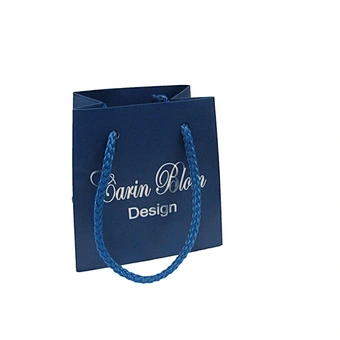 Custom Design Trapezoid Eco-Friendly Small Gift Paper Bag with Handles