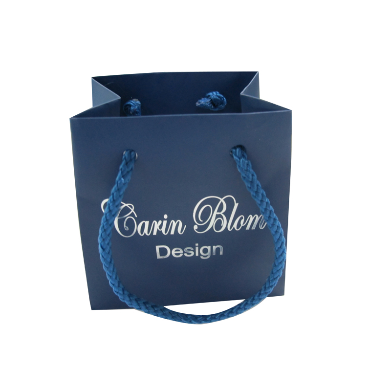 Custom Design Trapezoid Eco-Friendly Small Gift Paper Bag with Handles